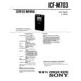 SONY ICFM703 Service Manual cover photo