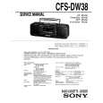 SONY CFS-DW38 Service Manual cover photo