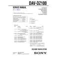 SONY DAVDZ100 Service Manual cover photo