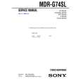 SONY MDR-G74SL Service Manual cover photo