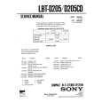 SONY LBTD205 Service Manual cover photo