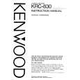 KENWOOD KRC830 Owner's Manual cover photo