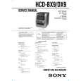 SONY HCDDX9 Service Manual cover photo
