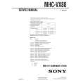 SONY MHCVX88 Service Manual cover photo