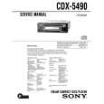 SONY CDX-5490 Service Manual cover photo