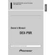 PIONEER DEX-P9R/EW Owner's Manual cover photo