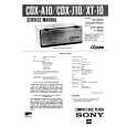 SONY CDXJ10 Service Manual cover photo
