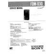 SONY FDM-030 Service Manual cover photo