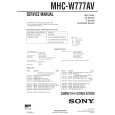 SONY MHCW777AV Service Manual cover photo