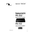 NAKAMICHI PA102 Service Manual cover photo