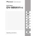 PIONEER DV989AVI Owner's Manual cover photo