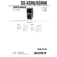 SONY SSXGR6 Service Manual cover photo