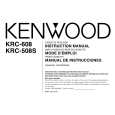 KENWOOD KRC608 Owner's Manual cover photo