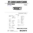 SONY XRCA600 Service Manual cover photo