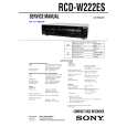 SONY RCDW222ES Service Manual cover photo