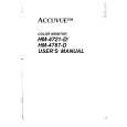 HITACHI HM4721D Owner's Manual cover photo