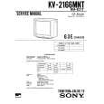 SONY KV2166AS Service Manual cover photo