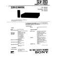 SONY SLV-393 Service Manual cover photo