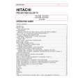 HITACHI 60UX58B Owner's Manual cover photo