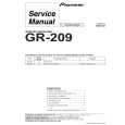 PIONEER GR-209/MYXCN Service Manual cover photo