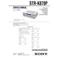 SONY STRK870P Service Manual cover photo