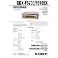 SONY CDXF5700 Service Manual cover photo