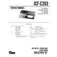SONY ICFC203 Service Manual cover photo
