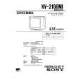 SONY KV2166MI Service Manual cover photo