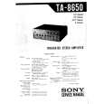 SONY TA-8650 Service Manual cover photo