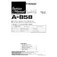 PIONEER A858 Service Manual cover photo