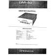 PIONEER GM40 Service Manual cover photo