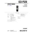 SONY ICDP320 Service Manual cover photo