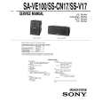 SONY SA-VE100 Service Manual cover photo