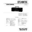 SONY CFS-KW75S Service Manual cover photo