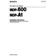 SONY MDP-600 Owner's Manual cover photo