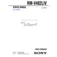 SONY RMV402LIV Service Manual cover photo