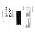 FISHER DX920 Service Manual cover photo