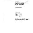 SONY ICF-C610 Owner's Manual cover photo