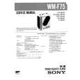 SONY WMF75 Service Manual cover photo