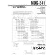 SONY MDSS41 Service Manual cover photo