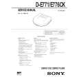 SONY DE771 Service Manual cover photo