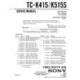 SONY TC-K415 Service Manual cover photo