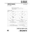 SONY DE525 Service Manual cover photo