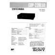 SONY CDP228ESD Service Manual cover photo