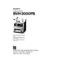SONY BVH-2000PS VOLUME 1 Service Manual cover photo