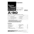 PIONEER A80 Service Manual cover photo