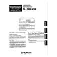 PIONEER A-X320 Owner's Manual cover photo