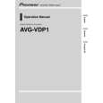 PIONEER AVG-VDP1 Service Manual cover photo