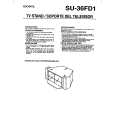 SONY SU36FD1 Owner's Manual cover photo