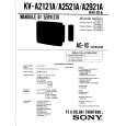 SONY KVA2521A Service Manual cover photo